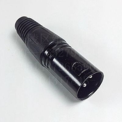 炫黑三芯卡侬公头 专业音频连接的高品质选择